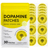 Arkture Dopamine Patches muestra el empaque, práctico para almacenamiento y transporte diario.
