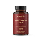 Cápsulas de AROMAVITA Ashwagandha en frasco para calma diaria