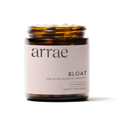 Arrae Bloat: botella con enzimas digestivas para alivio rápido y natural.