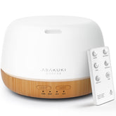 ASAKUKI difusor de aceites esenciales 300 ml, aroma suave para relajarse.