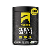 Ascent creatina monohidrato limpia, porción de 5 g para entrenamiento