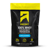 Ascent proteína de suero polvo 2 lb, enfoque polvo, apoyo a la recuperación posentrenamiento