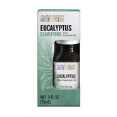 Aceite de Eucalipto Aura Cacia en botella 0,5 oz para difusor.
