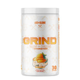 Axe & Sledge The Grind, bote naranja crema, ideal para recuperación muscular tras entreno.