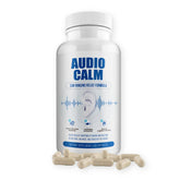BACTICURE Audio Calm botella, visual de suplemento para soporte auditivo potencial.