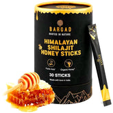 Bargad shilajit miel safrán palitos 30 unidades para energía natural.