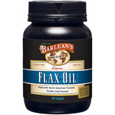 Barlean's Omega 3-6-9 lignano, aceite de linaza prensado en frío en cápsulas.