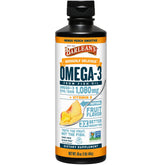 Barlean's Omega 3 sabor Mango Peach, delicioso para apoyar la rutina diaria.