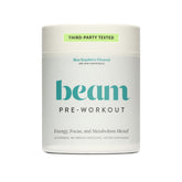 Beam Pre Entrenamiento con cafeína orgánica para energía sostenida durante el entrenamiento.