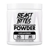 BEAST BITES Creatina Monohidrato sin sabor en envase de 300 g para rendimiento diario