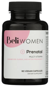 Beli Prenatal en frasco, cápsulas para apoyo diario durante el embarazo.