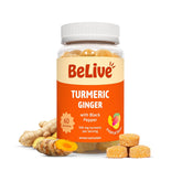 BeLive curcuma gomitas sabor tropical, apoyo a movilidad y piel saludable