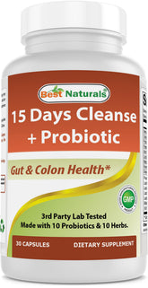Best Naturals 15 días limpieza intestinal - botella para uso cómodo.