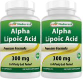 Best Naturals ácido alfa-lipoico cápsulas frasco de 120 para uso diario