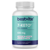 Bestvite 7-Keto cápsulas veganas para energía diaria.