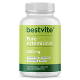 Bestvite Artemisinina 500 mg: botella con etiqueta visible para uso diario