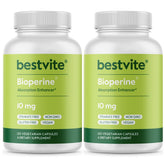 Bestvite Bioperine frasco cerca destaca el envase para uso diario