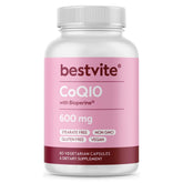 BESTVITE CoQ10 600 mg en cápsulas vegetarianas para energía diaria.