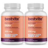 Botella de Bestvite SAM-e 200 mg lista para uso diario.
