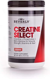 Beverly International Creatine Select, botella frontal para aumentar fuerza y rendimiento en entrenos