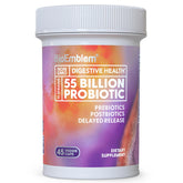 BioEmblem Probióticos: botella visible con cápsulas para apoyo digestivo diario