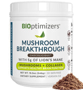 BIOptimizers alternativa cafe hongos chocolate empaque limpio para uso diario
