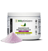 BIOptimizers Magnesio Breakthrough, bebida Fruta Punch para relajación y bienestar.