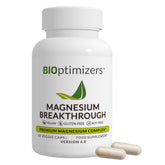 BIOptimizers Magnesium Breakthrough: botella con cápsulas para sueño reparador.