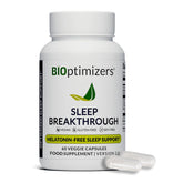 BIOptimizers Sleep Breakthrough cápsulas: botella frente para iniciar un sueño calmado.