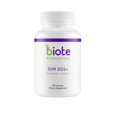 Botella Biote DIM SGS+ con cápsulas para apoyar metabolismo estrogénico normal.