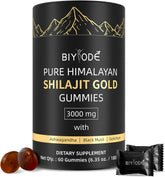 BIYODE Gomitas Shilajit: empaque frontal para estilo de vida activo.