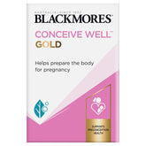 Blackmores Conceive Well Gold tabletas: nutrientes clave para apoyar la concepción.