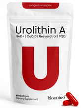 Bloomeo Urolithin A cápsulas de 1000 mg para energía celular sostenida.
