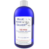 Blue Ridge Silver, botella de plata coloidal 16 oz para uso diario.