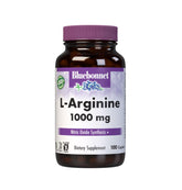BlueBonnet L-arginina 1000 mg cápsulas vegetales, fáciles de tragar y de absorción rápida
