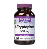 BlueBonnet triptófano 500 mg cápsulas vegetales, apoyo para el estado de ánimo.
