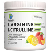 BlueEarth L-Arginina + L-Citrulina en polvo en frasco para energía diaria