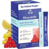 Blueshift electrolitos polvo limon-frambuesa en empaque individual para hidratación natural