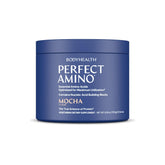 BodyHealth PerfectAmino polvo mezcla para entrenamiento y recuperación.
