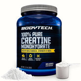 BodyTech Creatina Monohidrato Micronizado con medidor de 5 g para entrenamientos intensos.