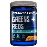 BodyTech Greens + Reds en batido cítrico para energía diaria.