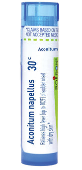 Boiron Aconitum Napellus 30C en tubo de granulos para fiebre súbita
