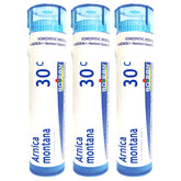 Boiron Arnica Montana 30C, perlas en tubo, alivio suave para molestias musculares.