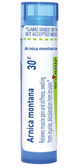 Boiron Arnica Montana 30C: perlas en tubo para alivio suave del dolor muscular