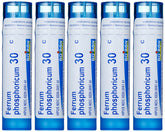 Boiron Ferrum Phosphoricum 30C: pellets disolución rápida para síntomas leves.