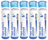 Boiron Hepar Sulphuris Calcareum 6C, pelletas, alivio suave de la tos sin somnolencia