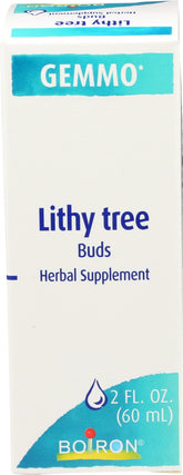 Boiron Lithy Tree extracto de brote en frasco para uso diario de gemmoterapia.