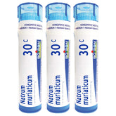 Boiron Natrum Muriaticum 30C granulos en empaque multi-dose para uso diario