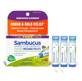 Boiron Sambucus 6c: pastillas derretibles visibles para alivio suave de la tos