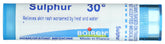 Boiron Sulphur 30C, tubo de 80 tabletas, opción práctica de medicina homeopática.